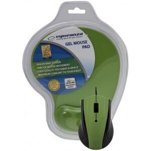 ESPERANZA EM125G OPTICAL MOUSE WITH GEL MOUSE PAD GREEN