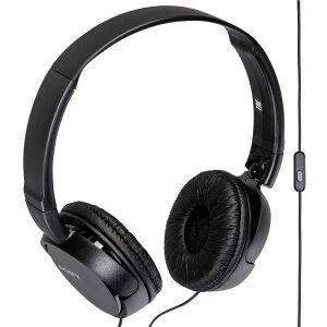 SONY MDR-ZX110AP EXTRA BASS HEADSET BLACK