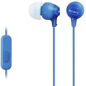 SONY MDR-EX15AP IN-EAR HEADSET BLUE