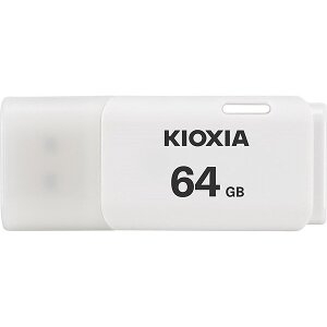 KIOXIA TRANSMEMORY HAYABUSA U202 64GB USB2.0 FLASH DRIVE WHITE