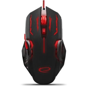 ESPERANZA EGM403R WIRED MOUSE FOR GAMERS 6D OPTICAL USB MX403 APACHE RED