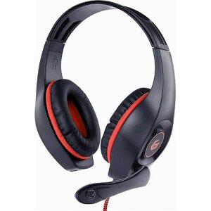 GEMBIRD GHS-05-R GAMING HEADSET WITH VOLUME CONTROL, RED-BLACK, 3.5 MM