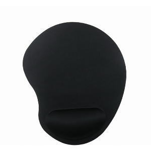GEMBIRD MP-ERGO-01 MOUSE PAD WITH SOFT WRIST SUPPORT BLACK
