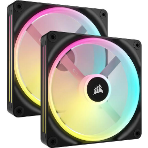 CORSAIR CO-9051004-WW QX140 ICUE LINK RGB FANS STARTER KIT 2 X 140MM BLACK WITH ICUE LINK SYSTEM HU