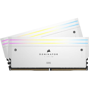 RAM CORSAIR CMP32GX5M2B6000C30W DOMINATOR TITANIUM RGB WHITE 32GB (2X16GB) DDR5 6000 CL32 DUAL KIT