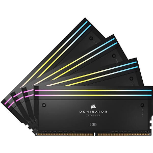 RAM CORSAIR CMP64GX5M4B6400C32 DOMINATOR TITANIUM RGB BLACK 64GB (4X16GB) DDR5 6400 CL32 QUAD KIT