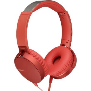 SONY MDR-XB550APR EXTRA BASS HEADPHONES RED
