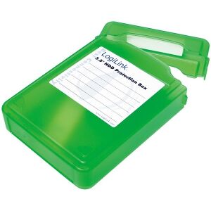 LOGILINK UA0133G HARD COVER PROTECTION BOX FOR 1X 3.5'' HDD GREEN