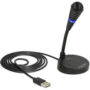 DELOCK 65868 USB MICROPHONE WITH BASE AND TOUCH-MUTE BUTTON
