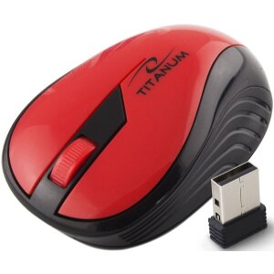 ESPERANZA TM114R TITANUM WIRELESS OPTICAL MOUSE 2.4GHZ 3D USB RAINBOW RED