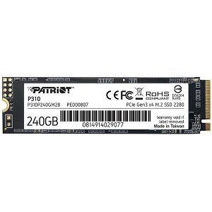 SSD PATRIOT P310P240GM28 P310 240GB NVME PCIE GEN3 X4 M.2 2280