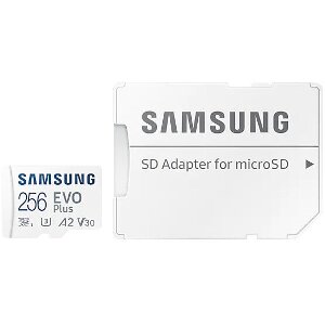 SAMSUNG MB-MC256KA/EU EVO PLUS 256GB MICRO SDXC 2021 UHS-I U3 V30 A2 + ADAPTER