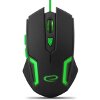 ESPERANZA EGM205G WIRED MOUSE FOR GAMERS 6D OPTICAL USB MX205 FIGHTER GREEN