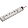 HAMA 47778 6-WAY POWER STRIP WITH OVERVOLTAGE PROTECTION 1.4M WHITE ΜΕ ΔΙΑΚΟΠΤΗ