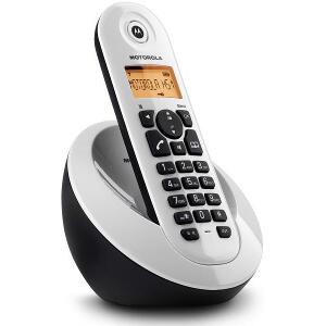 MOTOROLA C601 SINGLE DIGITAL CORDLESS PHONE WHITE