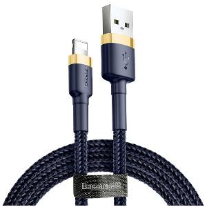 BASEUS CAFULE CABLE USB FOR LIGHTNING 2.4A 1M GOLD/BLUE