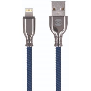 FOREVER TORNADO 8-PIN LIGHTNING CABLE FOR IPHONE 1M 3A NAVY BLUE