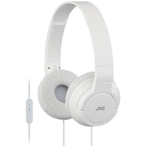 JVC HA-SR185ON-EAR HEADPHONES WITH MICROPHONE WHITE