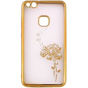 BEEYO ROSES BACK COVER CASE FOR SAMSUNG A8 PLUS 2018 A730 GOLD