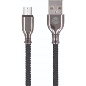 FOREVER TORNADO MICRO-USB CABLE 1M 3A BLACK