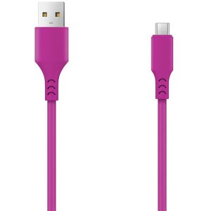SETTY CABLE USB- MICROUSB 1,0 M 2A MAGENTA