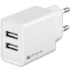 4SMARTS WALL CHARGER VOLTPLUG DUAL 12W WHITE