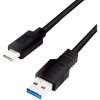 LOGILINK CU0168 USB 3.2 GEN1X1 CABLE USB-A MALE TO USB-C MALE 1M BLACK