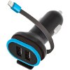 FOREVER CC-02 DUAL USB CAR CHARGER 3A WITH CABLE LIGHTNING