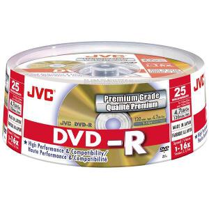 JVC DVD-R 16X 4,7GB GOLD MATT CAKEBOX 25 JAPAN MADE BY TAIYO YUDEN