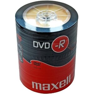 MAXELL DVD-R 4,7GB 16X SHRINK PACK 100PCS