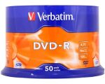 VERBATIM DVD-R 16X 4.7GB CAKEBOX 50PCS