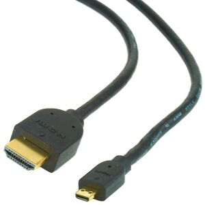 CABLEXPERT CC-HDMID-10 HDMI CABLE MALE TO MICRO D-MALE GOLD PLATED 3M BLACK