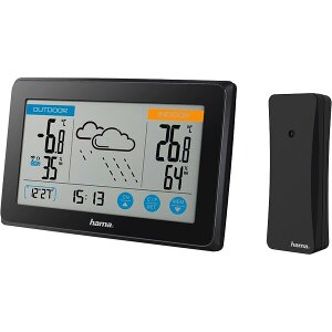 HAMA 186314 TOUCH WEATHER STATION BLACK