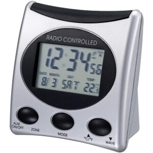TECHNOLINE WT 221 - RADIO CONTROLLED CLOCK SILVER