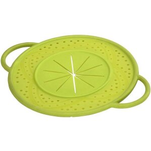 HAMA 111558 BOIL OVER SAFEGUARD, MADE OF SILICONE, ROUND, 21 CM, GREEN