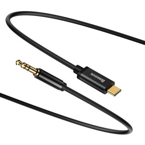 BASEUS CABLE YIVEN AUDIO M01 USB TYPE-C / MINI-JACK 3.5MM 1,2 M BLACK