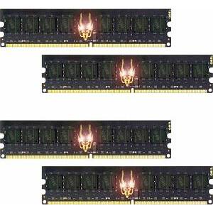 GEIL GB28GB6400C5QC DDR2 8GB (4X2GB) BLACK DRAGON PC6400 800MHZ QUAD CHANNEL KIT