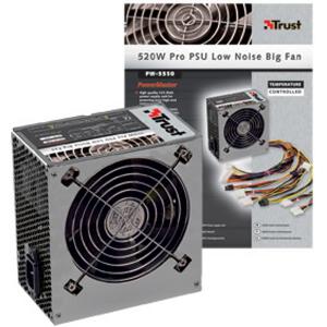 TRUST PW-5550 520W PRO LOW NOISE BIG FAN PSU