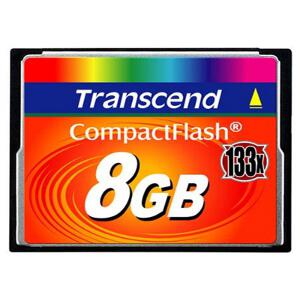 TRANSCEND TS8GCF133 8GB COMPACT FLASH 133X