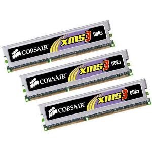CORSAIR TR3X6G1333C9 XMS3 DDR3 6GB (3X2GB) PC3-10666 (1333MHZ) TRIPLE CHANNEL KIT