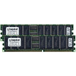 KINGSTON KTH-ZX2000/1G DDR1 1GB (2X512MB) PC2100 266MHZ ECC DUAL CHANNEL KIT