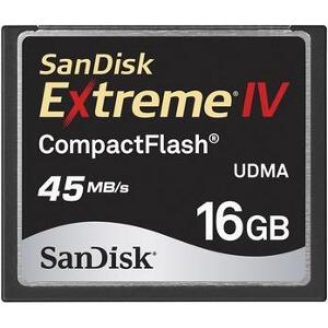 SANDISK 16GB EXTREME IV COMPACT FLASH CARD