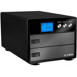 RAIDSONIC IB-NAS3221 ICY BOX 3.5'' GIGABIT DUAL DISC RAID NAS