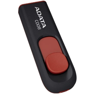 ADATA CLASSIC C008 8GB USB2.0 FLASH DRIVE BLACK/RED