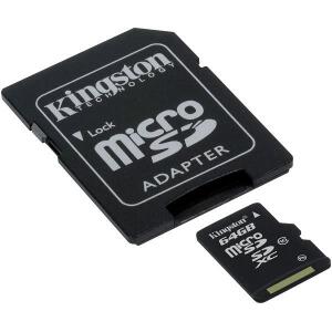 KINGSTON SDCX10/64GB 64GB MICRO SDXC CLASS 10 WITH ADAPTER