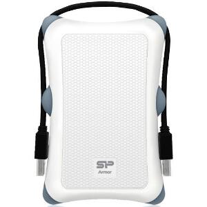 SILICON POWER ARMOR A30 2.5'' PORTABLE HDD 1TB USB3.0 SHOCK PROOF WHITE
