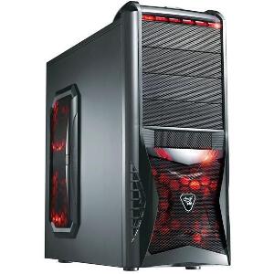 MS-TECH CA-0280 PRO X FURIOUS LONGHORN GUNMETAL WITH RED LED FANS