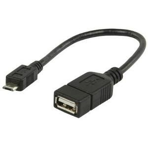 VALUELINE VLMP60515B0.20 USB2.0 A - MICRO B OTG DATA CABLE 0.20M