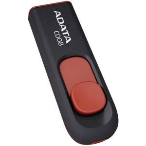 ADATA CLASSIC C008 64GB USB2.0 FLASH DRIVE BLACK/RED