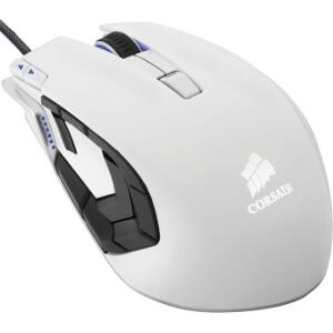 CORSAIR VENGEANCE M95 PERFORMANCE MMO AND RTS LASER GAMING MOUSE ARCTIC WHITE